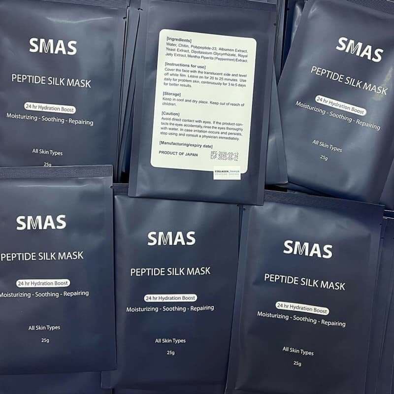 Mặt nạ cấp ẩm phục hồi chuyên sâu Smas Peptide Silk Mask 24h hydrating
