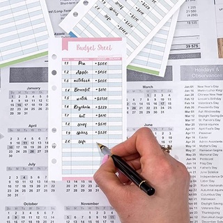 Notebook Binder Budget Planner,with Binder Pockets,(Black)