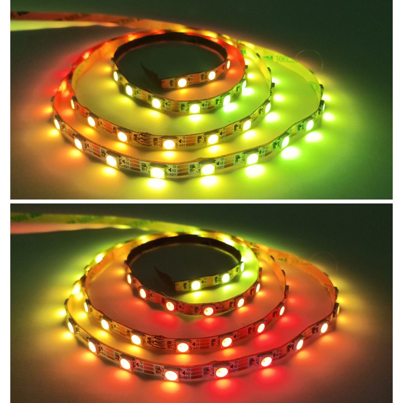 LED DÁN WS2812B MỎNG 5MM DÒNG SẢN PHẨM CHẤT LƯỢNG CAO CUỘN 1 MÉT | BigBuy360 - bigbuy360.vn