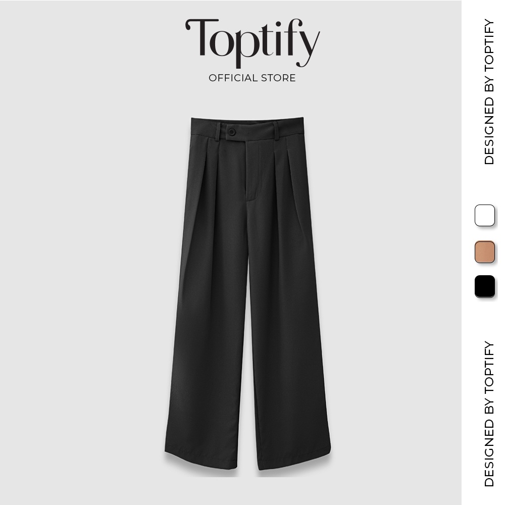 Quần tây ống đứng TOPTIFY lưng cao ARE YOU MINE SVQ04