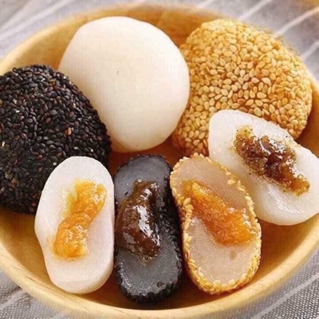 Thùng 2kg Bánh Mochi Tròn Mix Vị Nội Địa