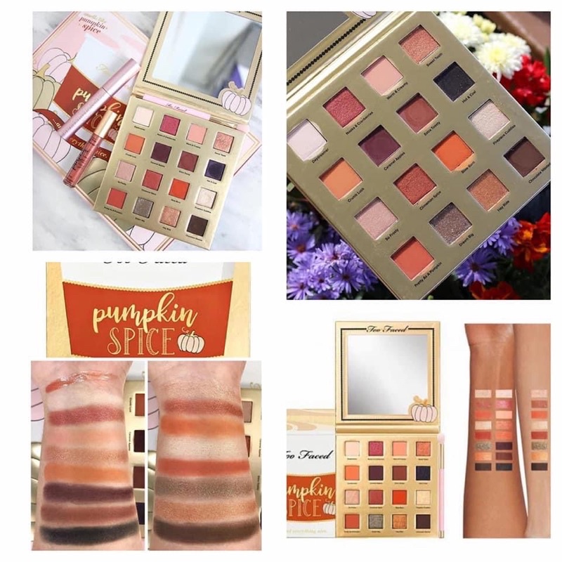 Bảng mắt tách set Too Faced Pumpkin And Everything Nice phiên bản Limited Fullsize