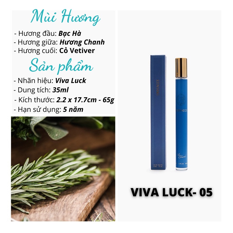 Nước hoa nam chính hãng thơm lâu dạng ống cực sang trọng 35ml Diki