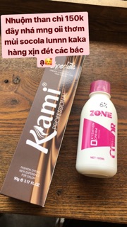 HÀNG CHUẨN Thuốc nhuộm tóc màu THAN CHÌ (kèm trợ dưỡng và găng tay)