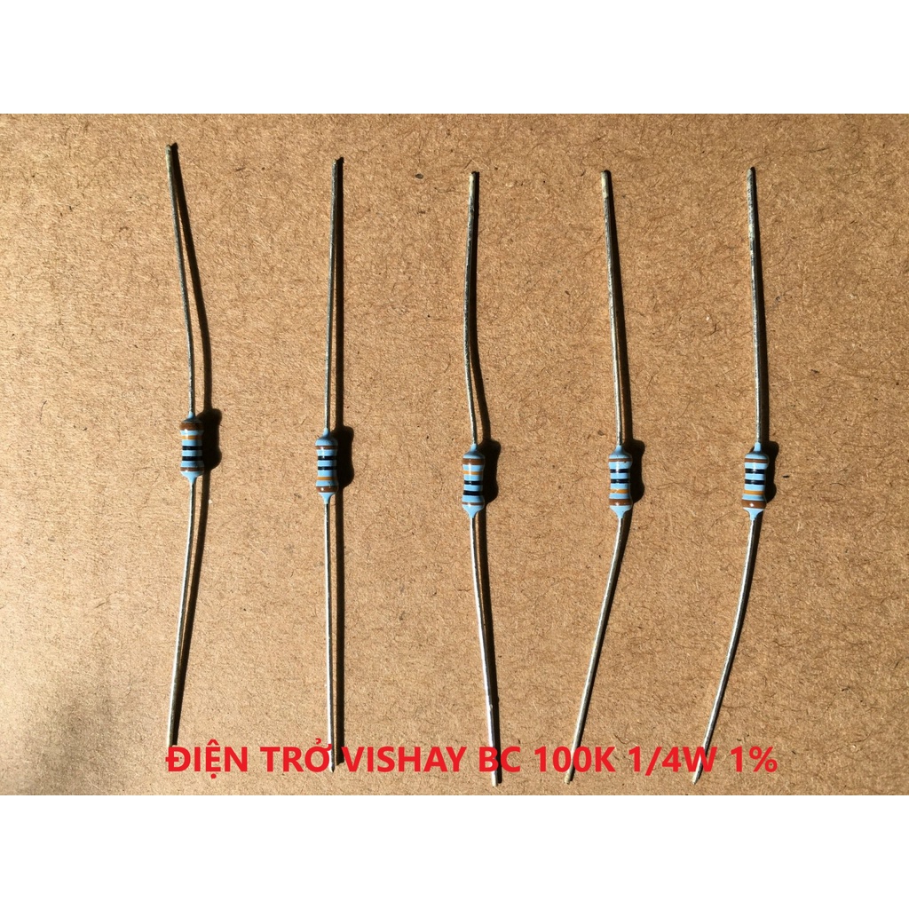 15 CON ĐIỆN TRỞ VISHAY BC 100K 1/4W 1%