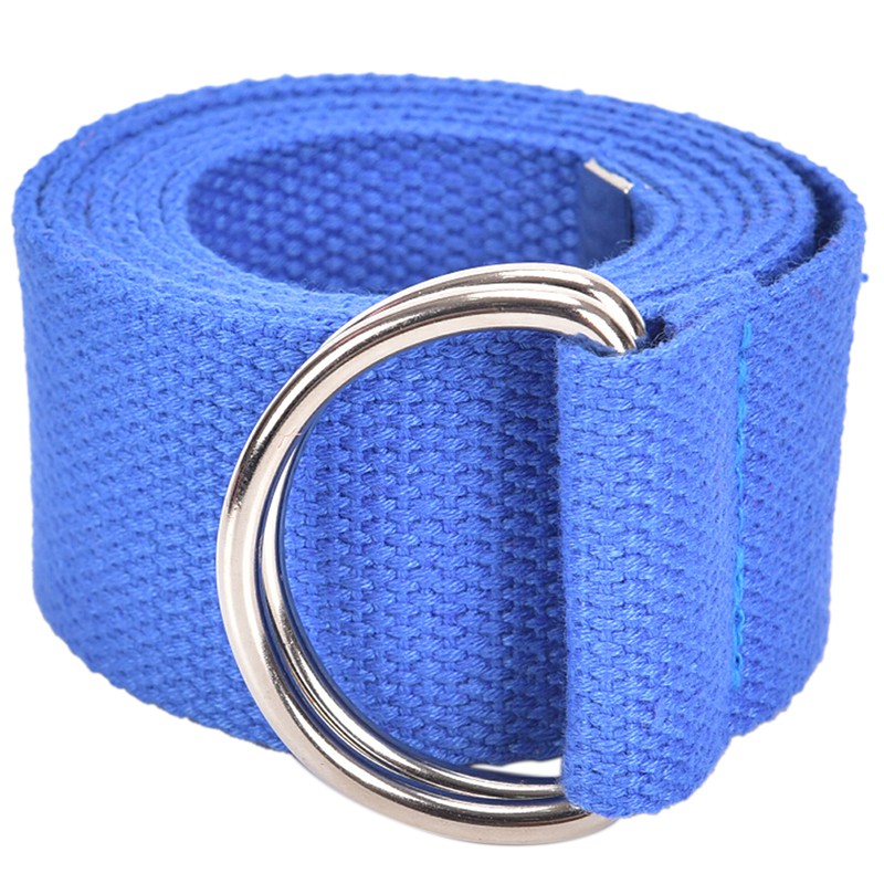 Dây Thắt Lưng Vải Canvas Nylon Khóa Chữ D Đôi Thời Trang Unisex