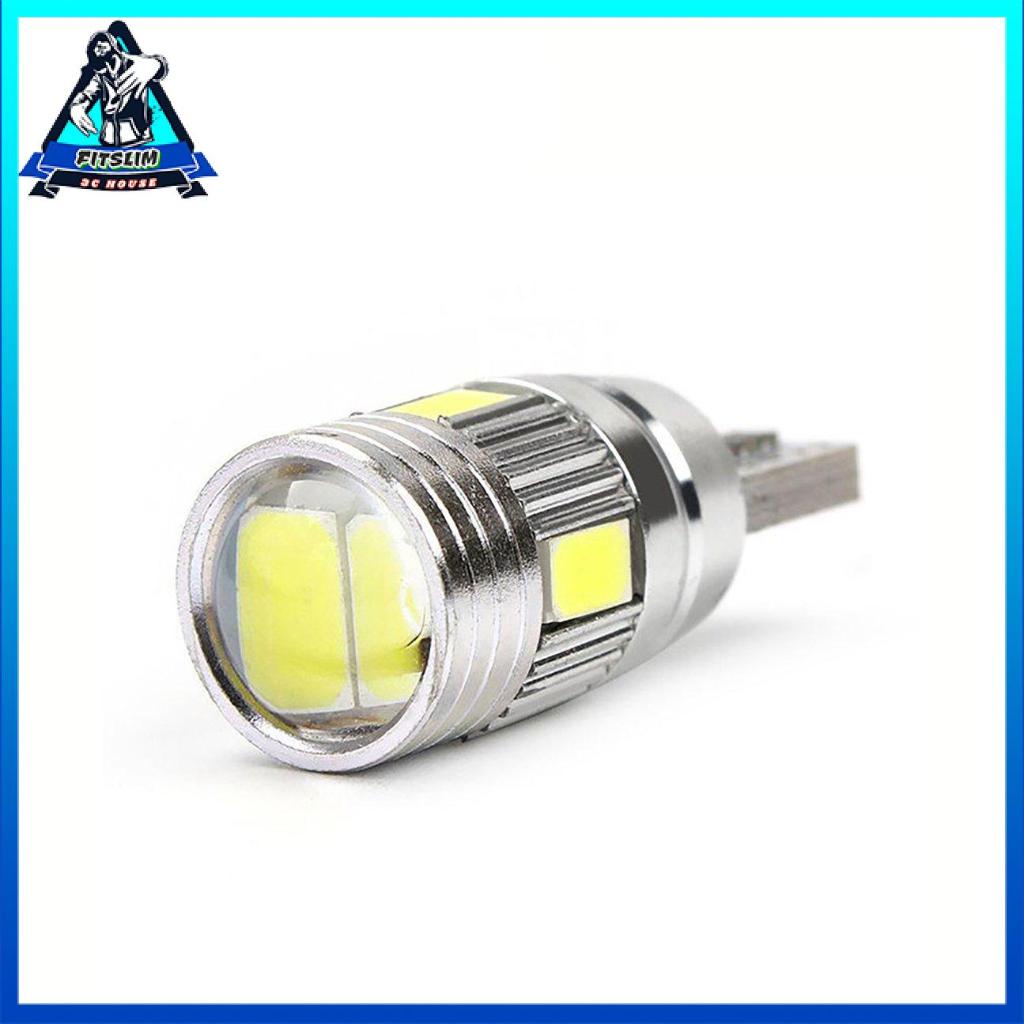 Bóng đèn led T10 5630 6SMD W5W 12V gắn đuôi xe hơi