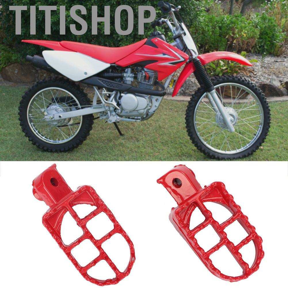 Titishop 2* Motorcycle Dirt Bike Rider Passenger Footrest Pegs Footstools Floorboards