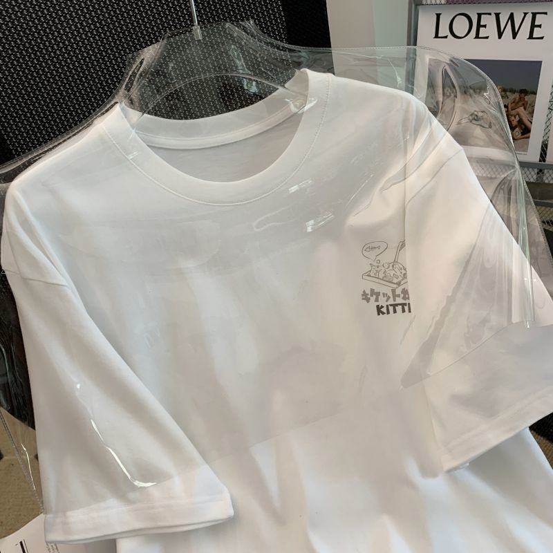 Đầm Thun Ngắn Tay Dáng Rộng Dễ Thương Thời Trang Mùa Hè Cho Nữ