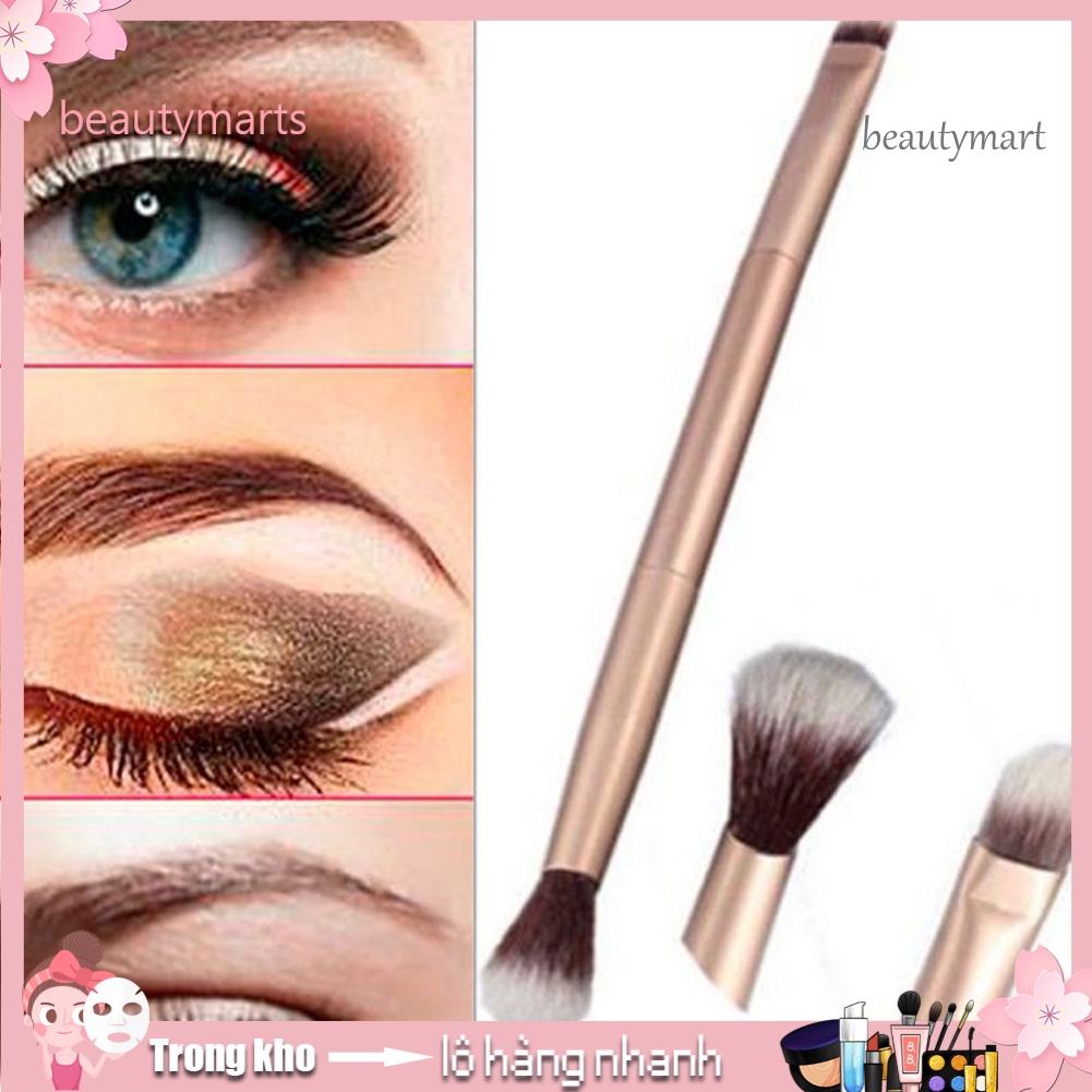 [Hàng mới về] Cọ đánh phấn mắt hai đầu dùng trang điểm tiện dụng
