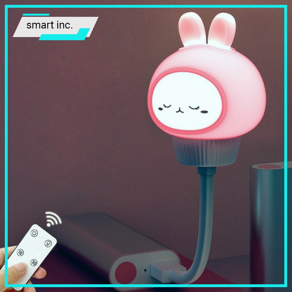 Đèn Led Ngủ Cho Bé Hình Thú Cảm Biến Chạm Tự Sáng Sạc Pin USB Dễ Thương Cute