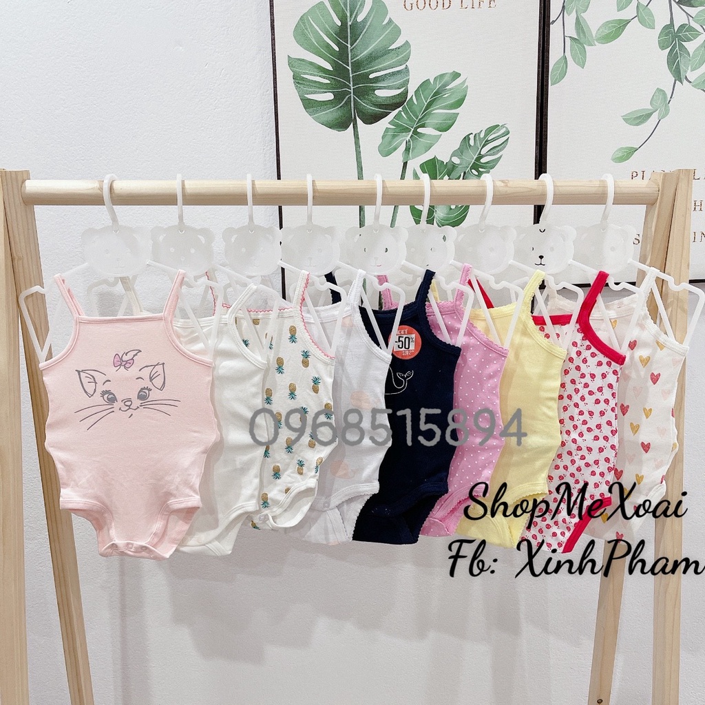 BỘ BODYSUIT BA LỖ, HAI DÂY SIZE 6M LINK 1, BODY CHIP CHO BÉ TỪ 5-7KG