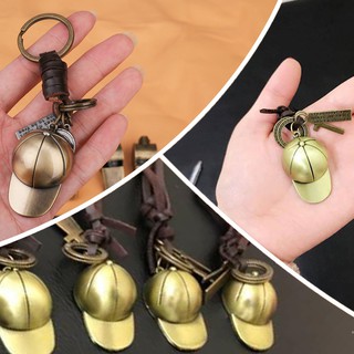 Móc khóa hình mũ nón - Móc khóa xe máy ô tô đẹp chất liệu đồng nguyên khối