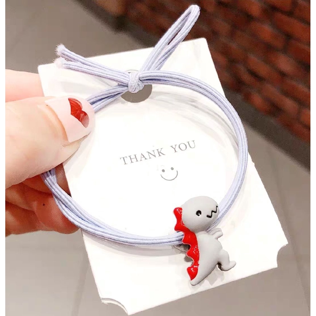 Dây buộc tóc cao su hình khủng long nhỏ dễ thương đơn giản cho bé gái