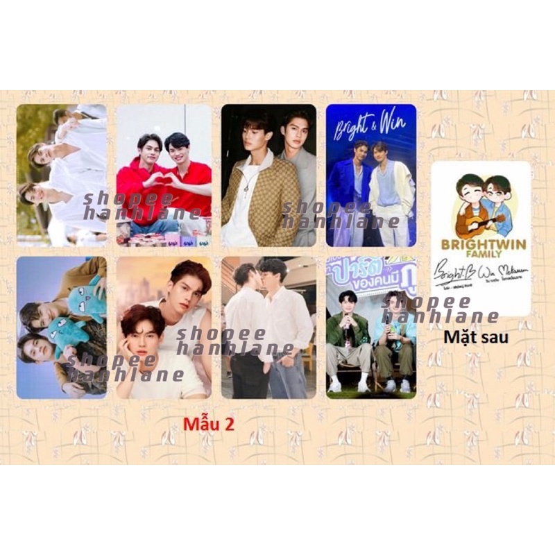 Set 8 ảnh bo góc BoyLove CP BrightWin in 2 mặt