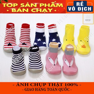 (Xả kho - Giày bún tập đi chống trượt cổ cao vừa cho bé nhiều mẫu mới