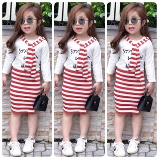 Combo váy bé gái huỳnh mai