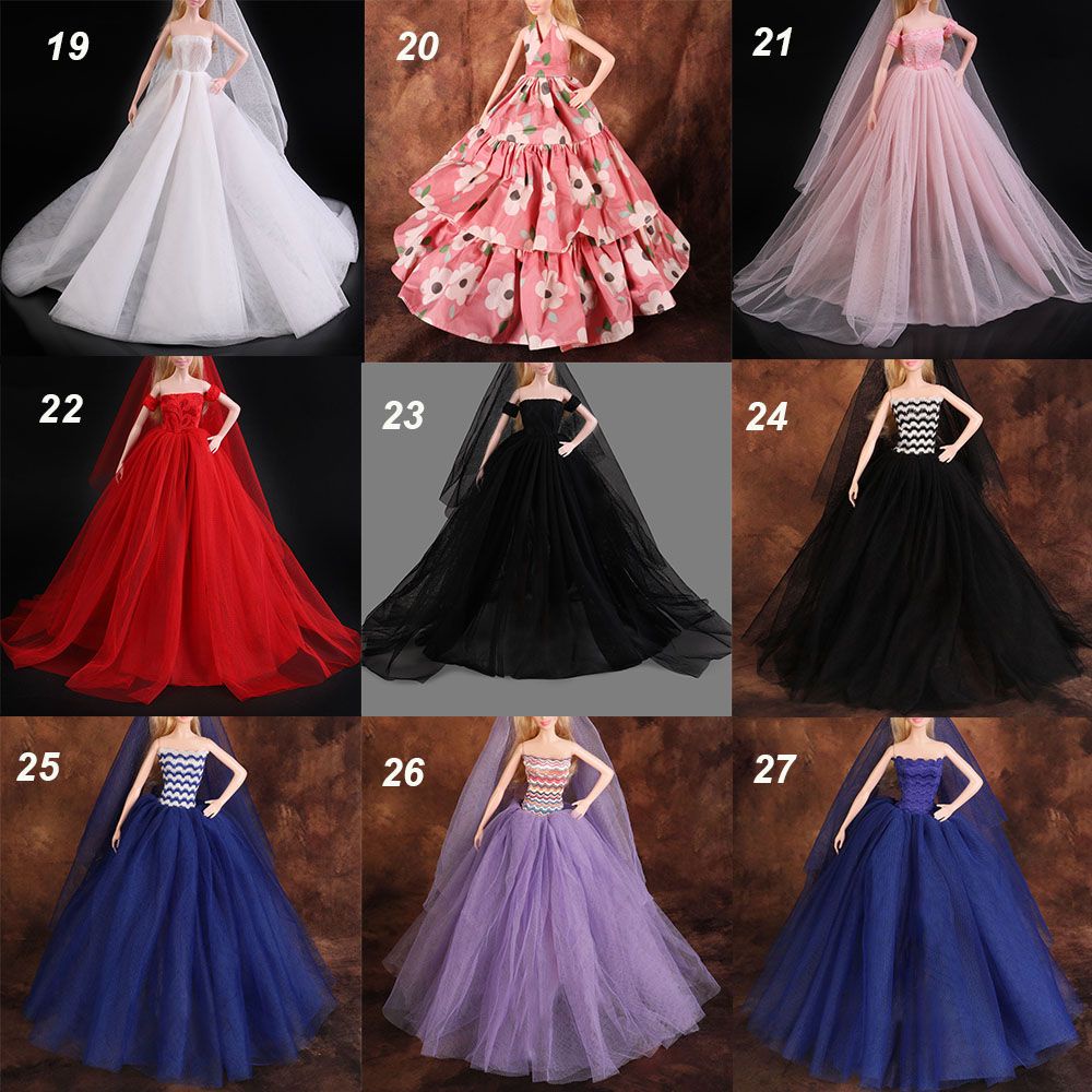 Đầm thời trang cho búp bê 30cm