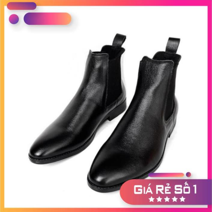 Sale [Sale 3/3] Giày chelsea boot da bò thật TEFOSS HT650 đen nappa cổ cao thời trang size 38-43 Sale 11 -op1 " .