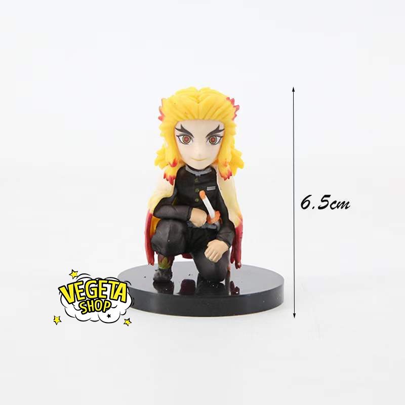 Mô hình Kimetsu No Yaiba - Mô hình thanh gươm diệt quỷ - Set 4 trụ cột Tokitou Giyuu Shinobu Rengoku - Cao 6,5cm