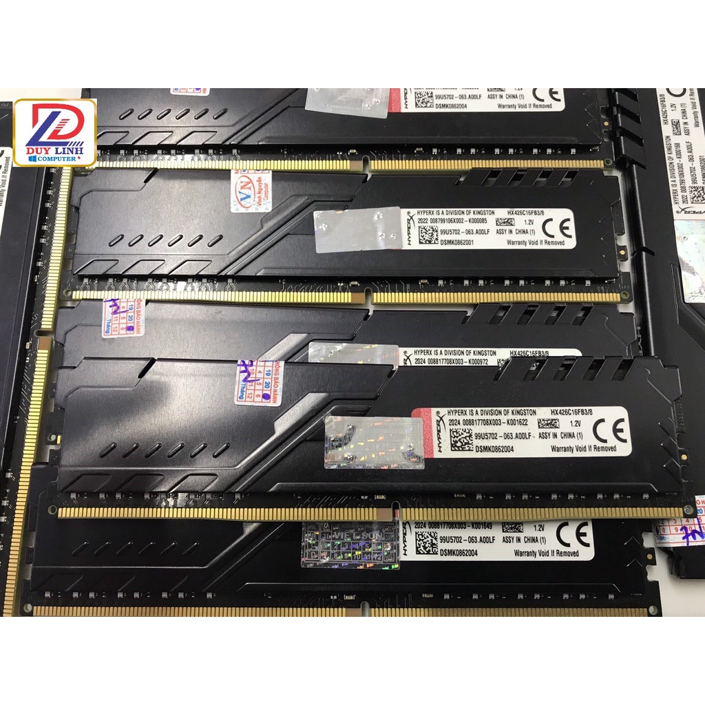 Ram 8G/2666 HyperX Fury tản thép đen CÒN BẢO HÀNH HÃNG