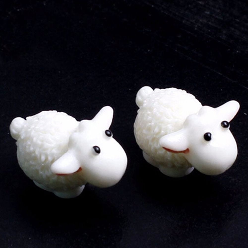 Set 5 phụ kiện trang trí tiểu cảnh vườn nhà hình chú cừu mini đáng yêu