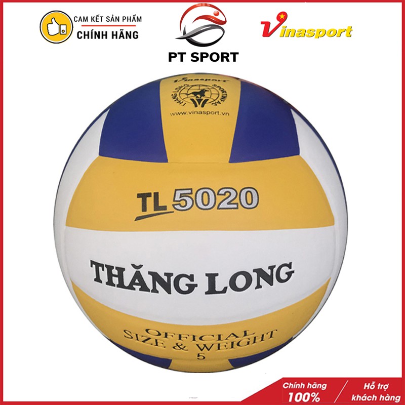 Bóng Chuyền Thăng Long da PVC 5030,5020 tặng bơm tay mini+ túi lưới đựng bóng + kim bơm tiêu chuẩn CHÍNH HÃNG