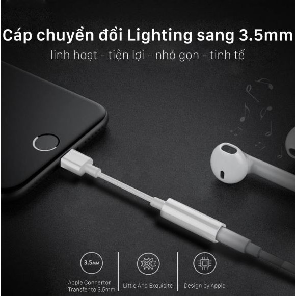 [HOT] Cáp Lightning To 3.5 Mm Headphone Jack Lightning Audio