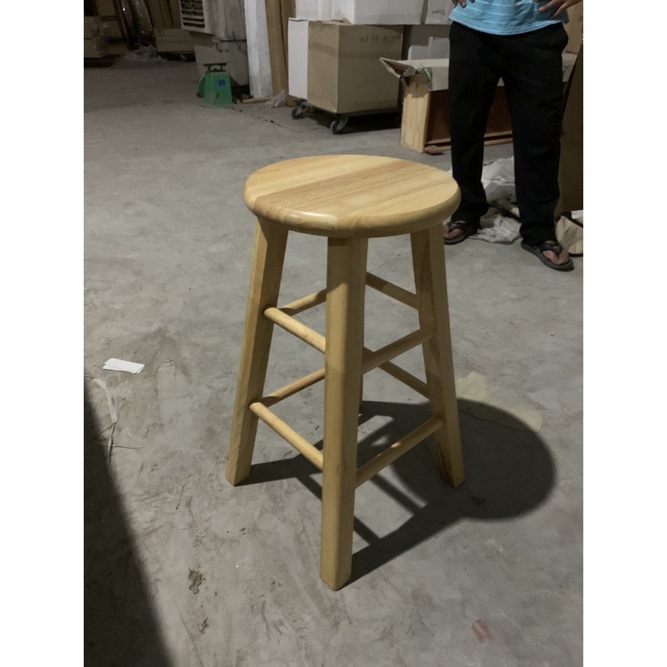 Ghế đôn gỗ cao su 100cm