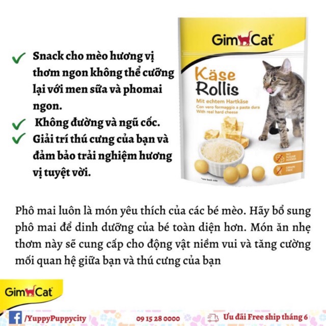 [𝐆𝐢𝐚́ 𝐡𝐮𝐲̉ 𝐝𝐢𝐞̣̂𝐭] Gimcat Viên phô mai dinh dưỡng 140g