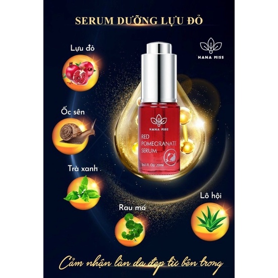 (Tặng 3 Mặt Nạ Kèm Theo)Tinh Chất Serum Lựu Đỏ Hana Miss | BigBuy360 - bigbuy360.vn
