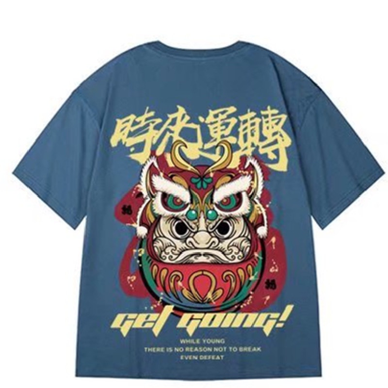 Áo Thun Tay Lỡ Cổ Tròn In Chữ M-8XL Phong Cách Hip Hop Thời Trang Mùa Hè Cho Nam Và Nữ