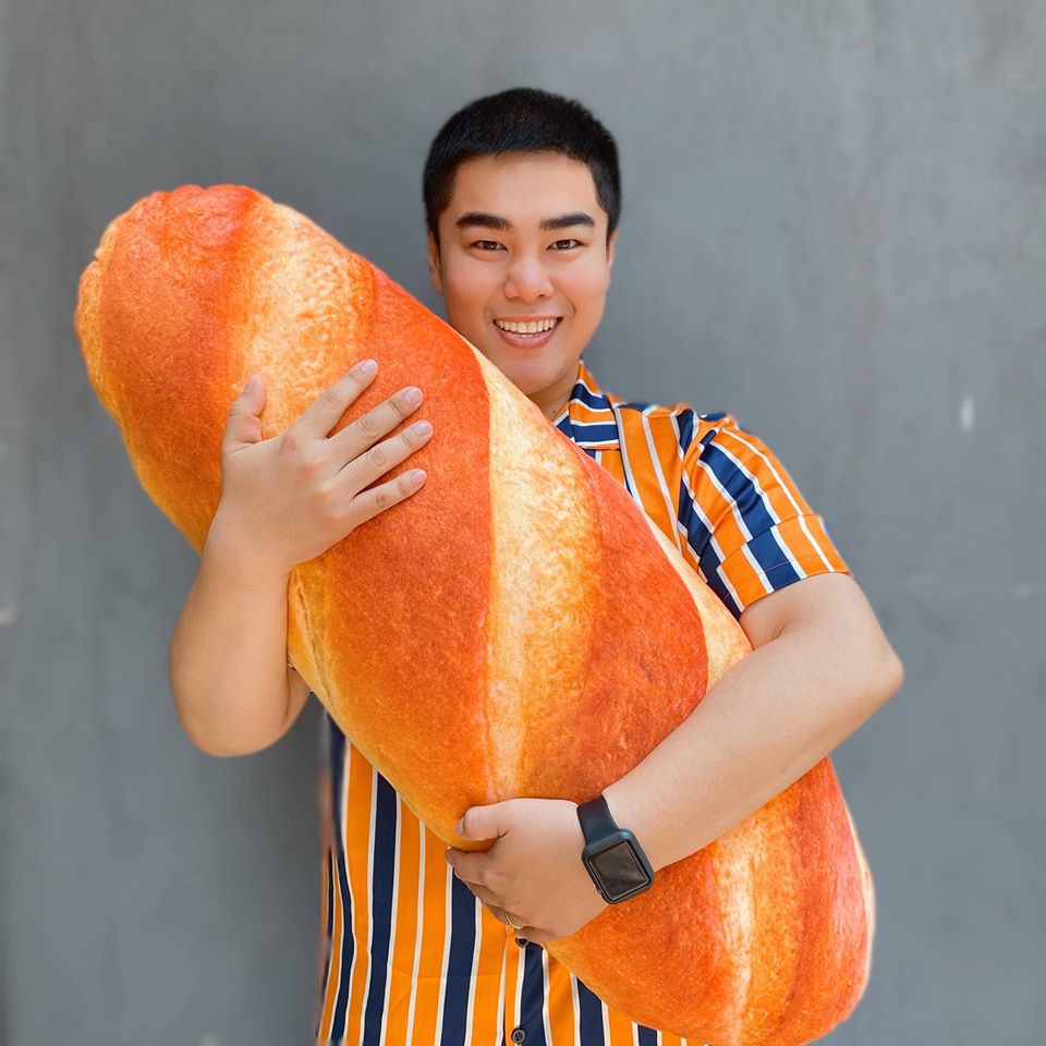 gối ôm bánh mì 70cm có khóa giọt nước