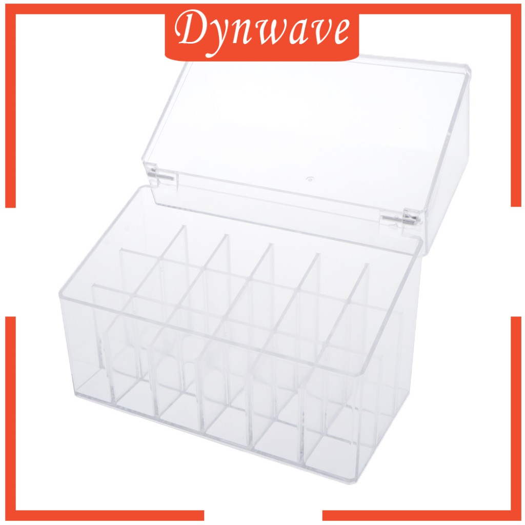 Hộp Đựng Son Môi Bằng Acrylic Trong Suốt Kèm Nắp Đậy Tiện Dụng