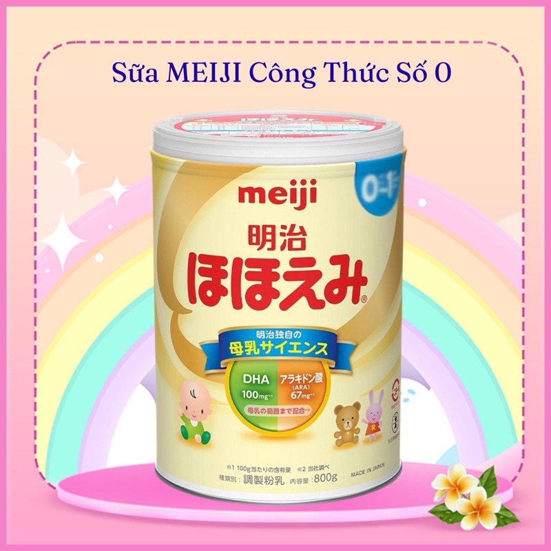 Sữa Công Thức MEIJI Số 0 Nội Địa Nhật Bản Hộp 800g - SAKUKO