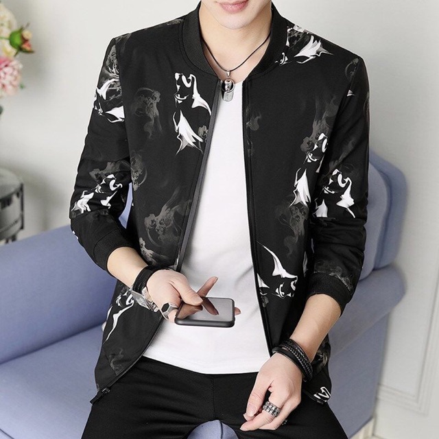 Áo khoác nam mùa xuân và mùa thu áo khoác nam trung niên và trẻ trung