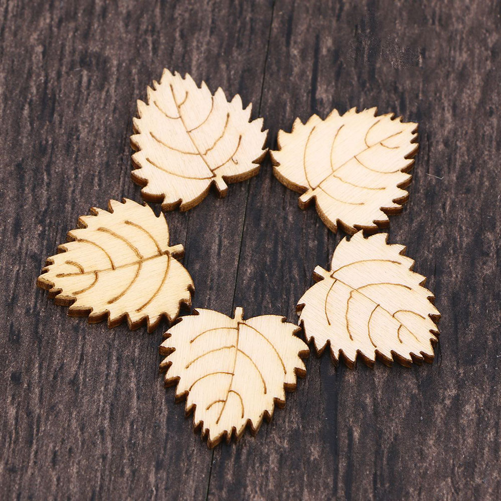 Set 100 miếng gỗ tự nhiên 20mm dùng để làm đồ trang trí thủ công độc đáo