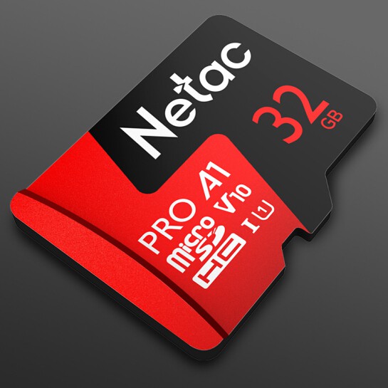 Thẻ nhớ microSDXC Netac Pro 32GB / 64GB U3 4K V30 98MB/s - chuyên camera, máy quay và điện thoại (Đỏ)