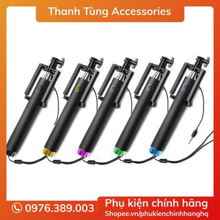 Gậy Chụp Ảnh màu Xi Đen Cho - Gậỵ selfie  - Gậy Tự Sướng Chân Lightning và 3.5 cho Android và Iphone