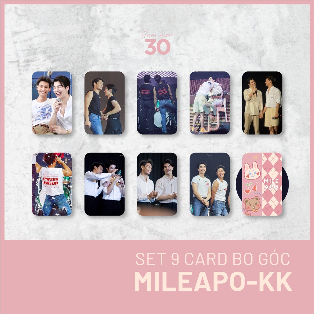 Sum.mer30 -  SET 9 CARD BO GÓC MileApo - KINNPORSCHE