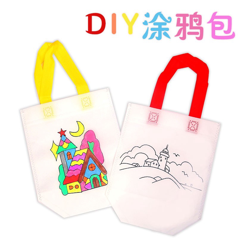 Túi xách tô màu DIY dành cho các bé