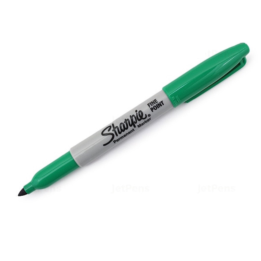 Bút lông dầu viết vẽ trên mọi chất liệu Sharpie Permanent Marker – Fine Point – Màu xanh lá (Green)