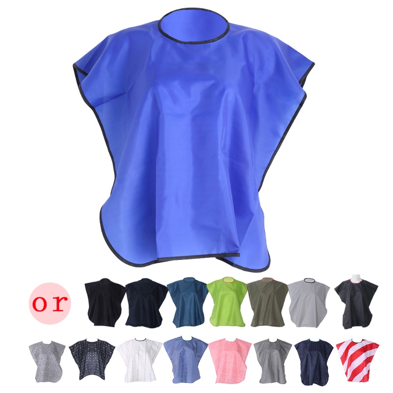 Áo Choàng Ngắn Hình Vuông Chống Thấm Nước Cắt Tóc Cho Salon