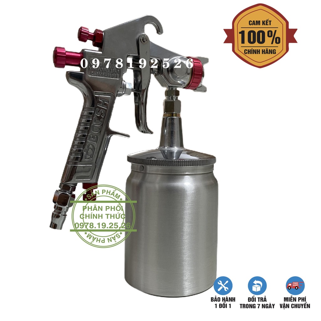 Súng Phun Sơn BOCSH Ư71 -  Bình Dưới - Đầu Phun 1.5