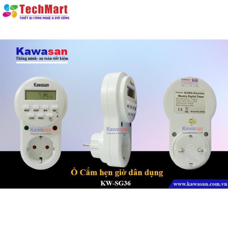 Ổ cắm hẹn giờ KAWA-SG36