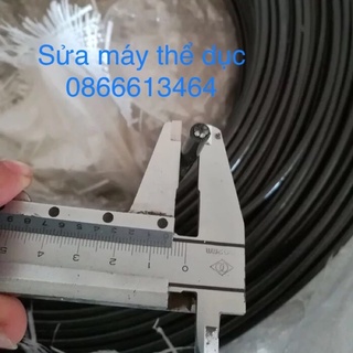 cáp máy tập gym, cáp đen 6 ly cho máy tập gym, cáp chuyên dụng cho máy tập gym, cáp cho máy khối.