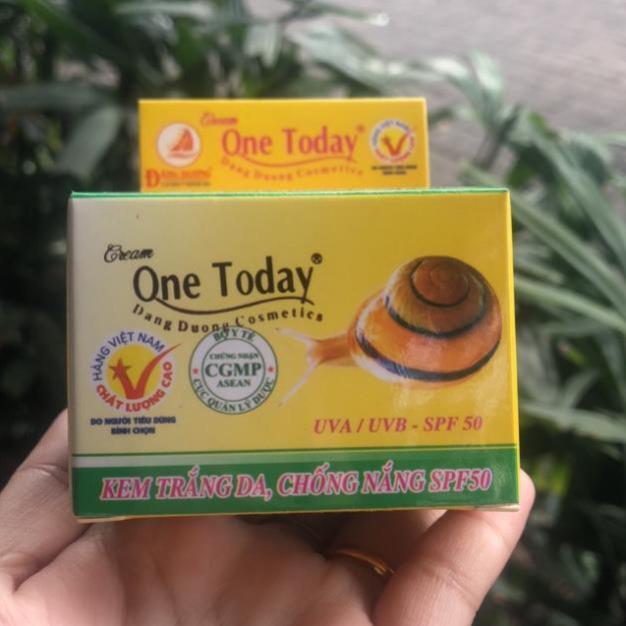 mailinh_4647 KEM TRẮNG DA CHỐNG NẮNG Ốc Sên Chính Hãng– SPF 50 ONE TODAY mua 1 tặng 1