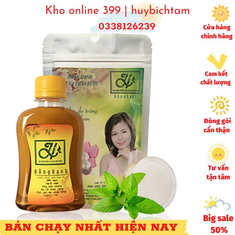 [HÀNG CHÍNH HÃNG] Thảo dược hồng hạnh hàng chuẩn, kem dưỡng, bột mặt nạ, mụn, nám, tàn nhang