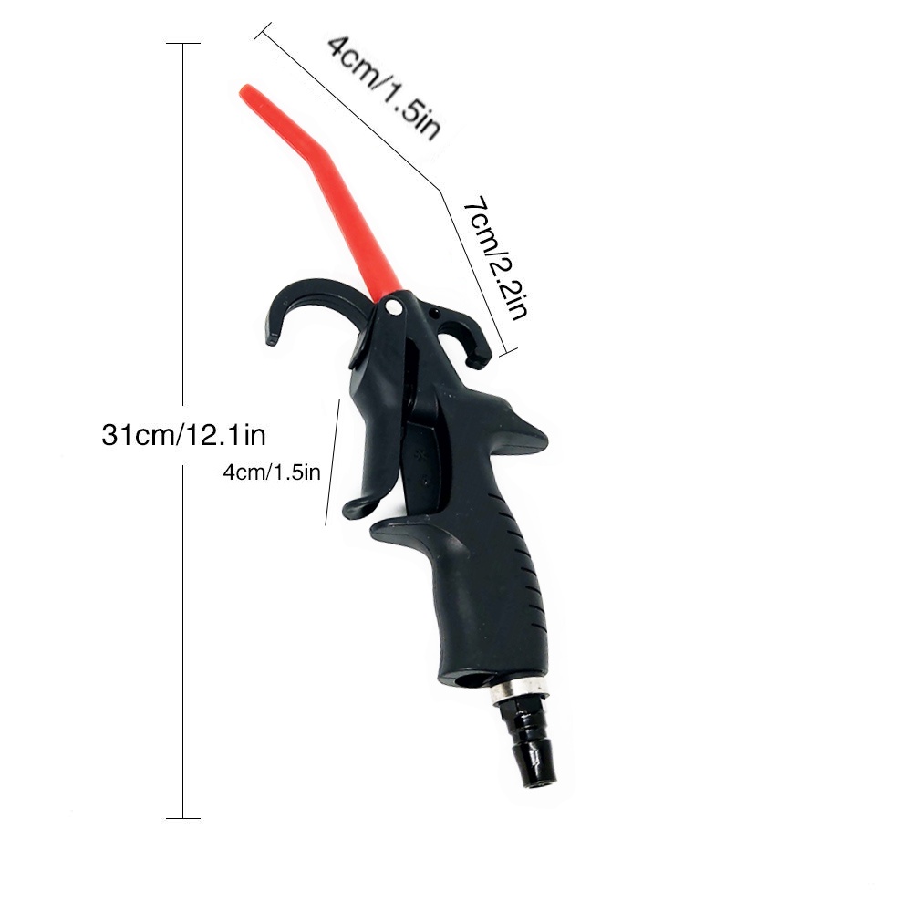 Súng xịt hơi xì khô, xịt bụi Stromer dùng với máy nén khí màu đen Nhật Bản Mart