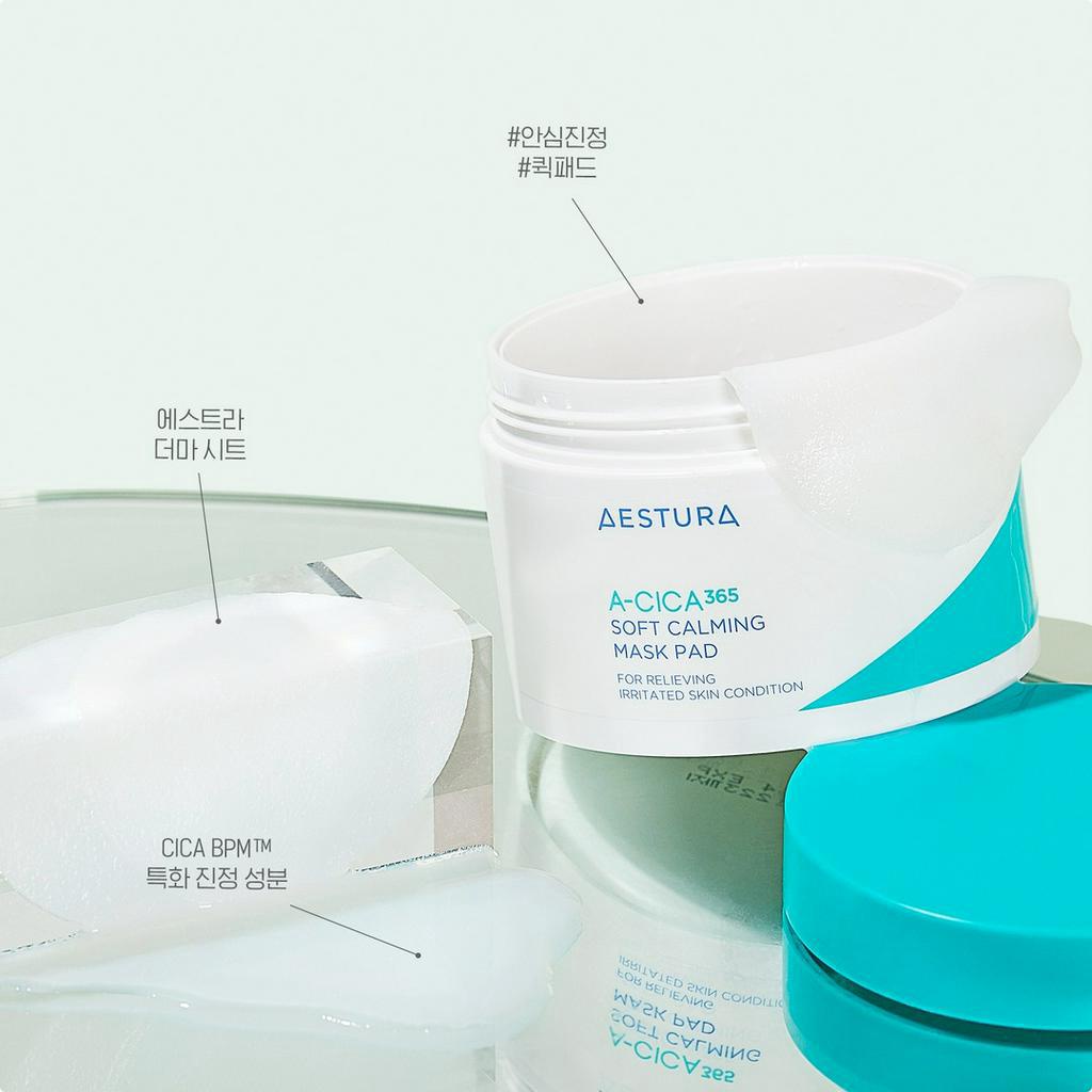AESTURA A-Cica 365 Calming Hydro Toner / Stress Relief Cream-Essence / Soft Calming Mask Pad / Blemish Calming Serum / Calming Cream - For Relieving Irritated Skin Condition